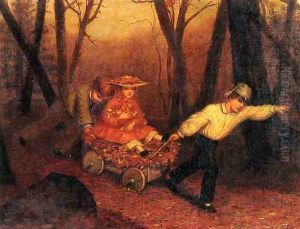 Collecting Autumn Leaves by Enoch Wood Perry