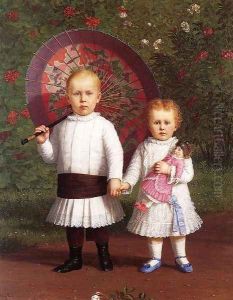 Portrait of Prescott and Mary Scott by Enoch Wood Perry
