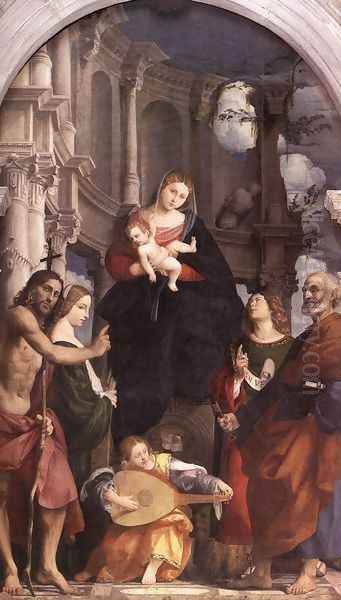 Madonna and Child Enthroned with Saints c. 1525 - view 1