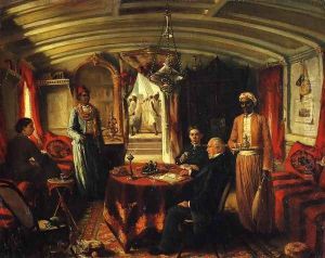 Interior of the "Sibyl"
