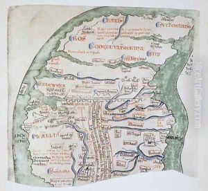 Ms 16 fol Vv Englands Northern regions separated from Scotland by Hadrians Wall
