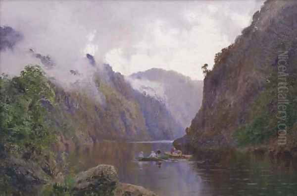 Boating on the Derwent River, Tasmania - view 1
