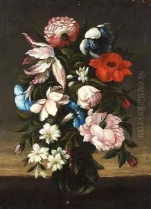 Flower in a vase by Bartolome Perez