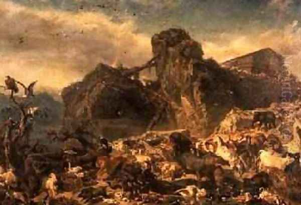 Animals Leaving the Ark, Mount Ararat - view 1