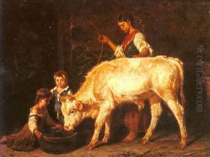 Feeding Time by Filippo Palizzi