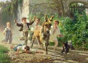 The Street Urchins, 1872 by Filippo Palizzi