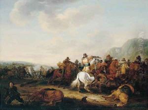 A Skirmish Between Cavalry and Infantry by Palamedes Palamedesz. (Stevaerts, Stevens)