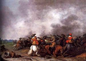 Cavalry Battle by Palamedes Palamedesz. (Stevaerts, Stevens)