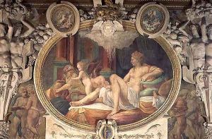 Danae Receiving the Shower of Gold, from the Gallery of Francois I, 1535-40 by Francesco Primaticcio