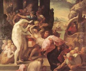 The Rape of Helene 1530-39 by Francesco Primaticcio