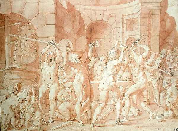 Cyclops in the Forge of Vulcan - view 1