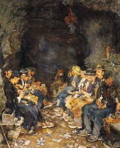 Luncheon-hour by Otto Piltz