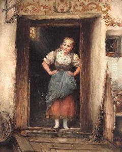 A young Maid in a Doorway