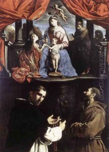 The Mystic Marriage of St Catherine of Alexandria c. 1632 by Pietro Paolini