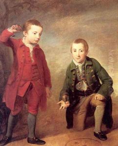 Charles and John Vaugh 1785-88 by Robert Edge Pine