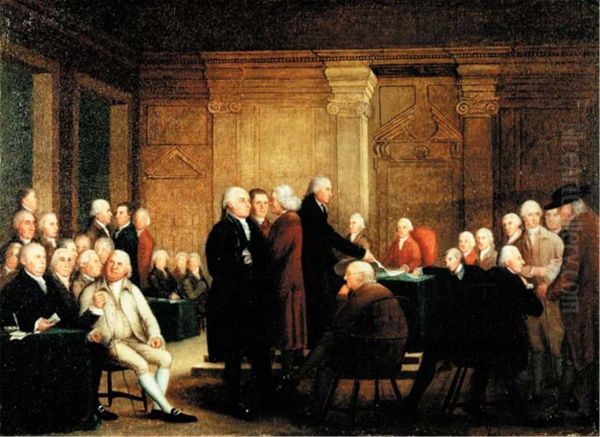 Congress Voting Independence, c.1795-1801 by Robert Edge Pine