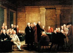 Congress Voting Independence, c.1795-1801 by Robert Edge Pine