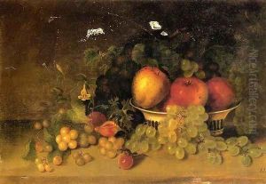 Still Life with Apples, Grapes, Figs and Plums by Mary Jane Peale
