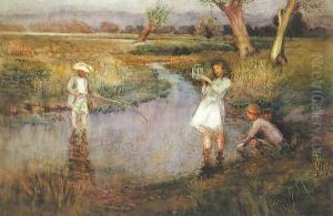 Catching Minnows - Town Meadows, Maidstone, Kent
