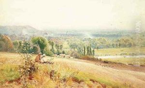 View from Hedsor Hill on the Thames near Cookham by John Pedder
