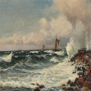 View From A Pier With Tall Waves