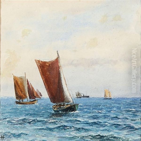 Seascape With Sailing Ships - view 1