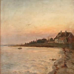 Late Evening At A Coast by Holger Peter Svane Lubbers