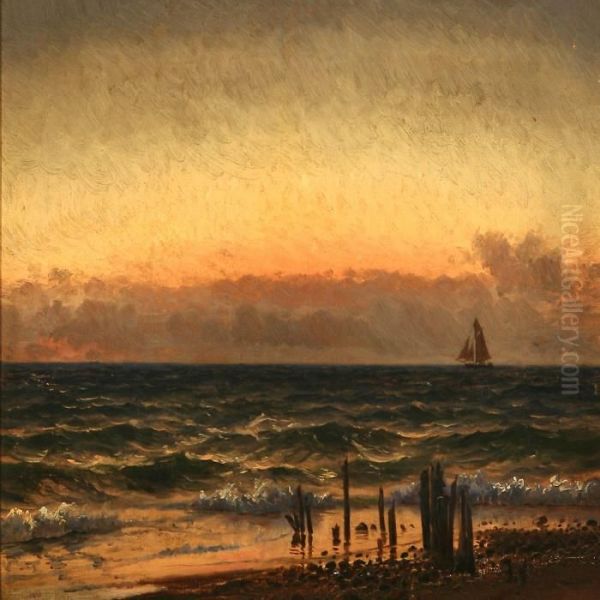 Coastal Scene At Sunset - view 1