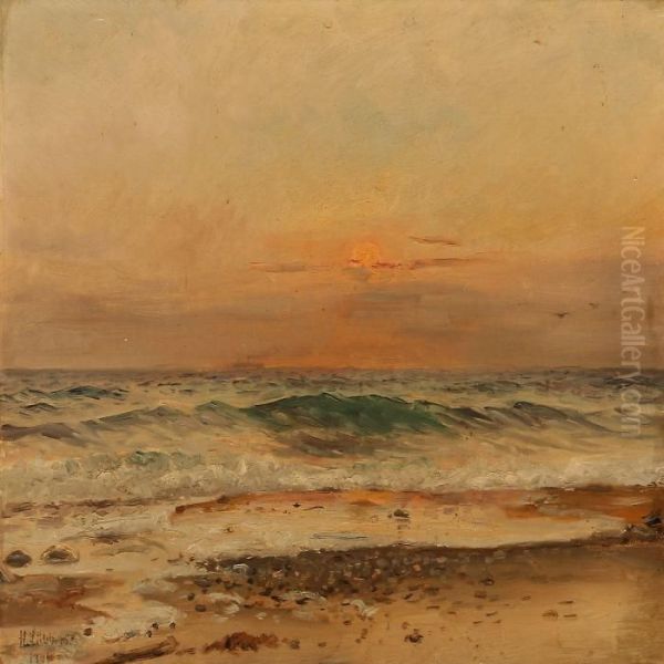 Coastal Scenery At Sunset - view 1