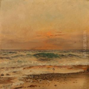 Coastal Scenery At Sunset by Holger Peter Svane Lubbers