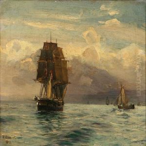 Seascape With A Ship Of The Line On Open Sea