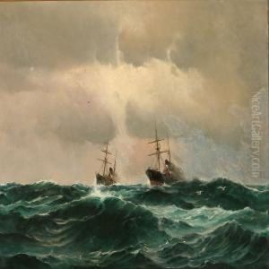 2 Dampere Sejle Om Kap I Atlanterhavet