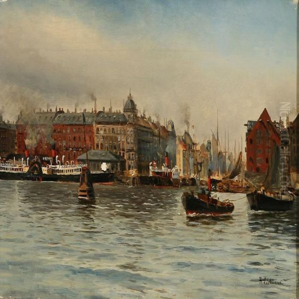 Harbour Scene Fromnyhavn, Denmark - view 1