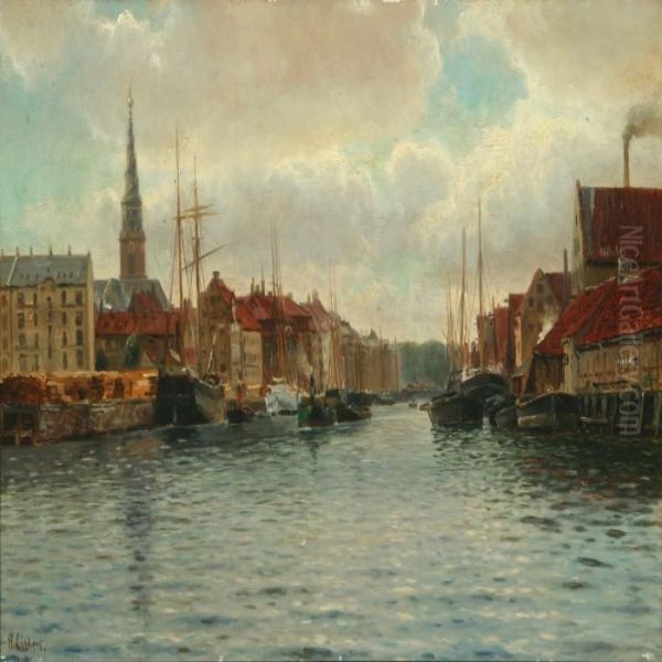 Scenery Fromchristianshavn Channel, Copenhagen - view 1