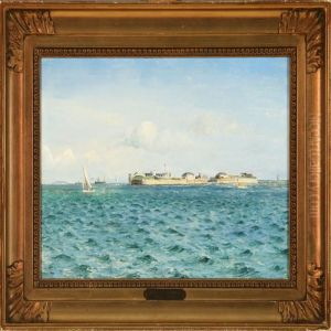View Of "trekroner"off The Coast Of Copenhagen by Holger Peter Svane Lubbers