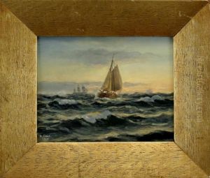Fischerbootin Ruhiger See by Holger Peter Svane Lubbers