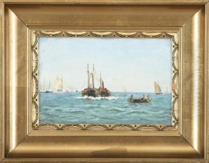 Seascape With Sailships Seascape With Sailships