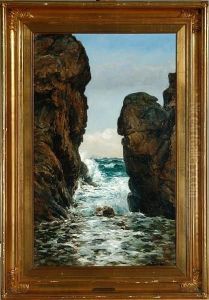 A Coastal Scenery From The Bornholm Island, Bornholm by Holger Peter Svane Lubbers