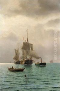 Tugged Into Port by Holger Peter Svane Lubbers