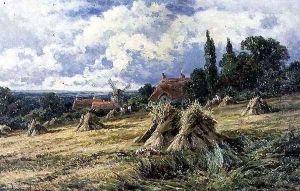 A Surrey Cornfield by Henry Hillier Parker