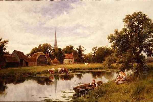 Landscape with Farmstead and cattle - view 1