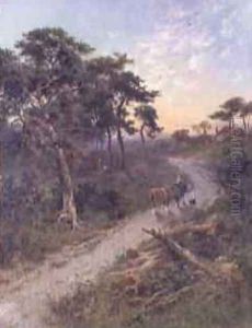Evening on the Road to Sevenoaks by Henry Hillier Parker