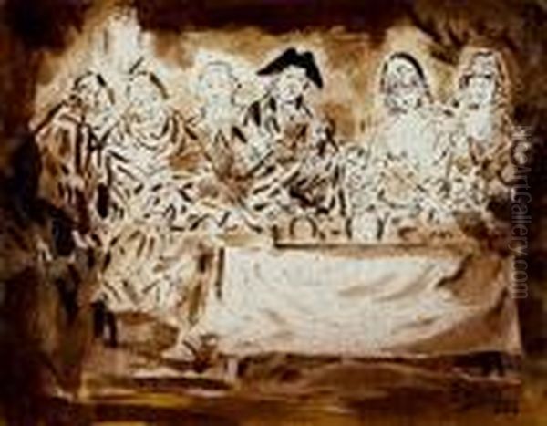 Seis Personajes En Torno A Una Mesa - view 1
