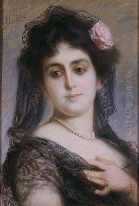 Dama Con Mantilla Negra