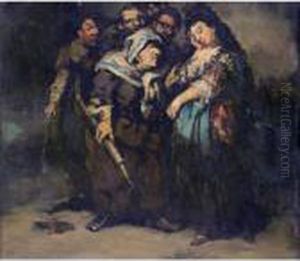 La Reprimenda (the Reprimand) by Eugenio Lucas Velasquez