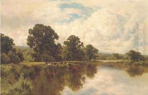 Sleeping waters on the Thames, near Pangbourne