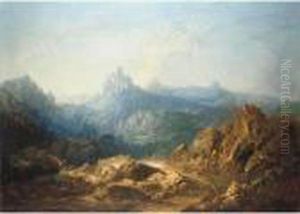 Paisaje Romantico (romantic Landscape) by Eugenio Lucas Velasquez