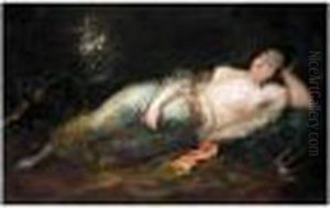 Maja Dormida (sleeping Nude) by Eugenio Lucas Velasquez