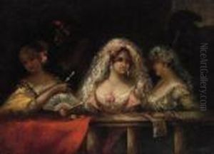 Majas En Unpalco by Eugenio Lucas Villamil