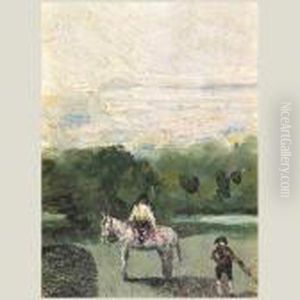 Caballo Y Caballero by Eugenio Lucas Villamil